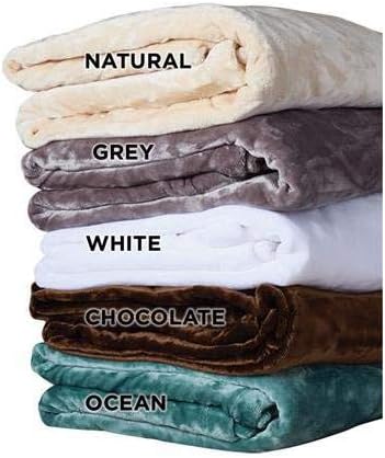 NRG Microplush Massage Table Blanket 100% Polyester Microfiber Blanket - Super Soft, Ultra Luxurious Comfort and Warmth - Professional Quality - Machine Washable - 60 x 90 Inches - Color: White