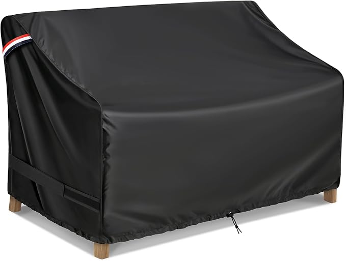 KylinLucky Outdoor Patio Sofa Cover fit 76 x 40 x 33 inch, 75 x 39, 74 x 38 Waterproof Weatherproof Heavy Duty 420D Garden Furniture Cover for Outside Sofa Couch
