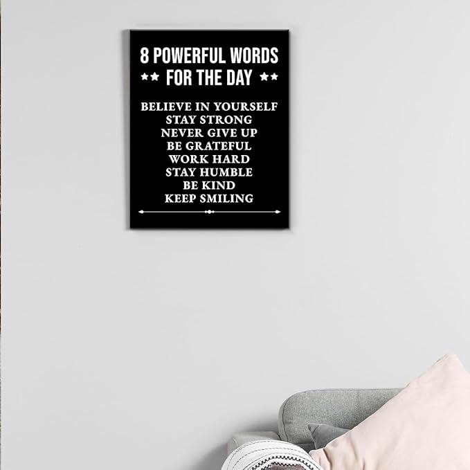 Inspirational Wall Decor, Motivational Canvas Painting Wall Art