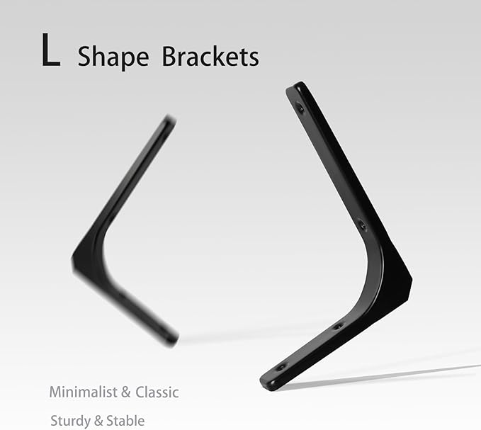 DINZI LVJ Long Wall Shelves, 31.5 Inch Wall Mounted Shelves Set of 2,