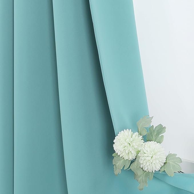 ChrisDowa Blackout Curtains 108 inches Long