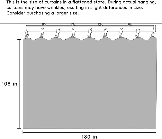 Room Divider Curtains Flexible Ceiling Tracks set Curtain track Ceiling Mount