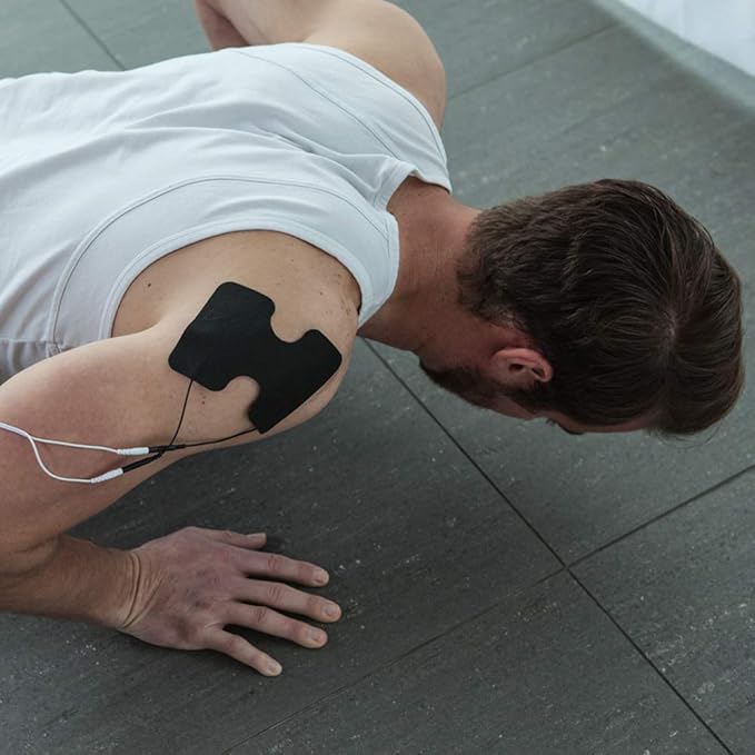 iReliev TENS + EMS Combination Unit Muscle Stimulator for Pain Relief & Arthritis & Muscle Strength with Backlit Display