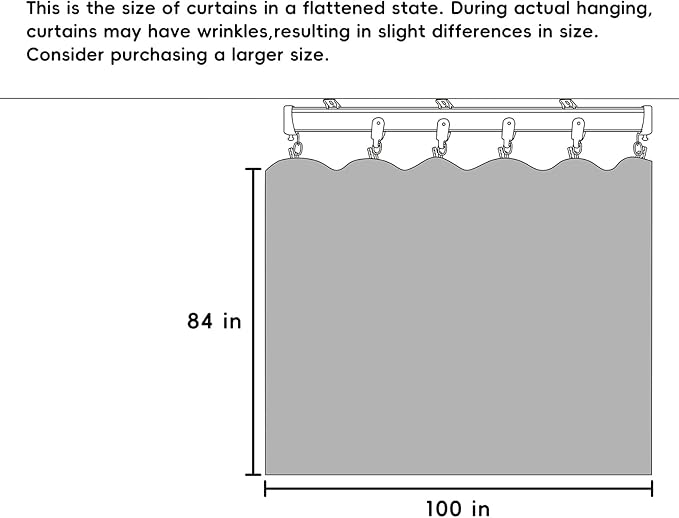 hoeflife Room Divider Curtains Blackout Floor to Ceiling Curtain