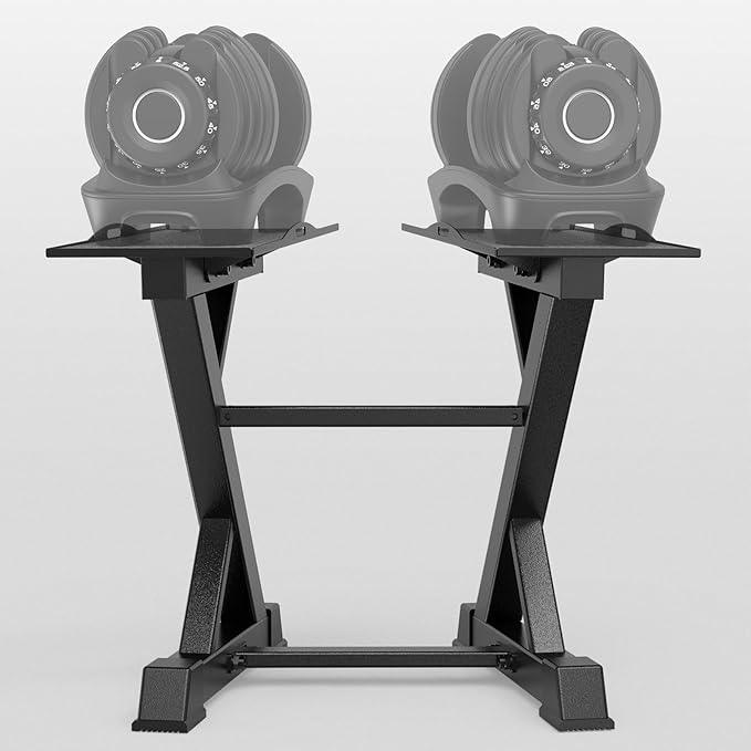 Adjustable Dumbbell Rack Weight Rack Heavy Duty, Home Gym Dumbbell Storage Stand Holder, Black