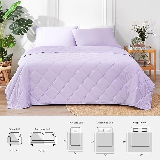 Cozy Bliss Cooling Throw Blanket for Hot Sleepers, Q-Max 0.4 Cooling Comfort 50x70, Cold Blankets for Night Sweats Sleeping, Ultra-Cool Lightweight Breathable Summer Blanket for Bed Travel