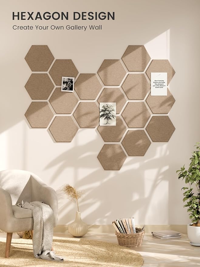 Fluxynara Hexagon Cork Board Alternative