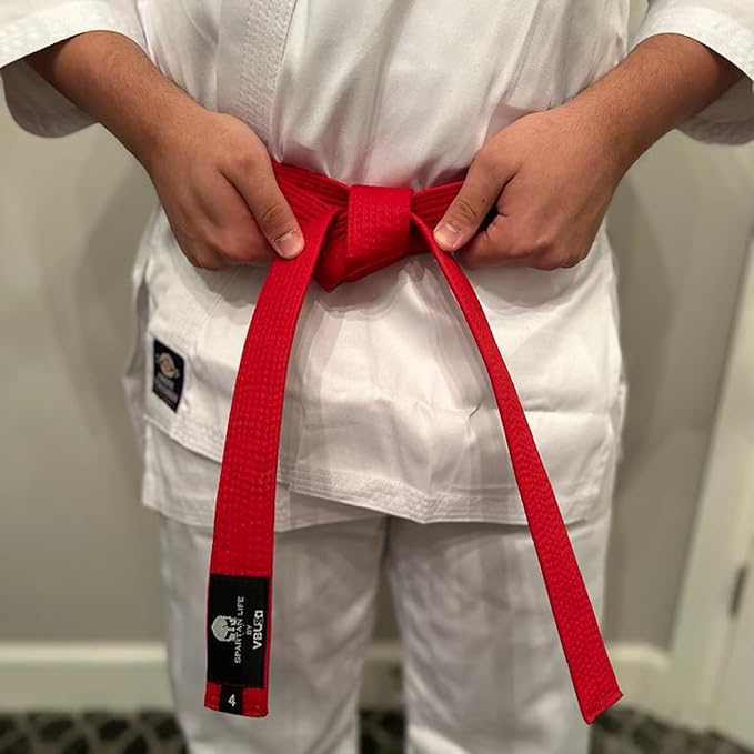 Karate Belt, All-Purpose Martial Arts Belt, Judo, Taekwondo Belt, Durable MMA Color Rank TKD Belt Size 0-6.