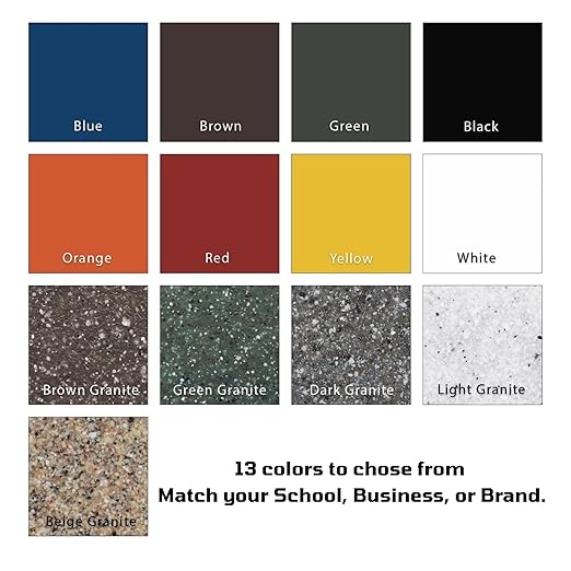 42 Gallon Round 100% Recycled Plastic Heavy-Duty Commercial Outdoor or Outdoor Trash Can with Push Lid and Internal Liner | Great for Schools and Businesses - Dark Granite