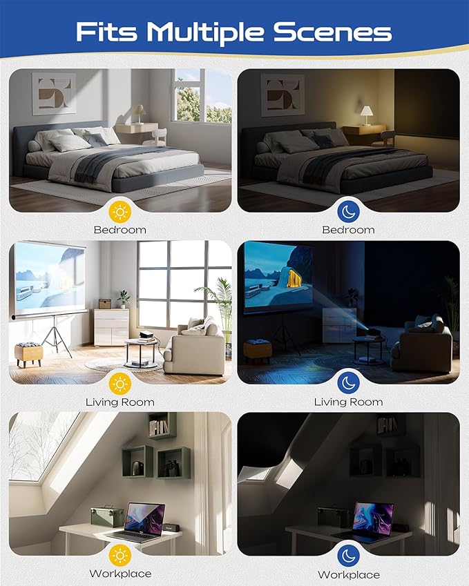 49" W x 36" L 100% Portable Blackout Curtains, Total Darkness No-Drill Black