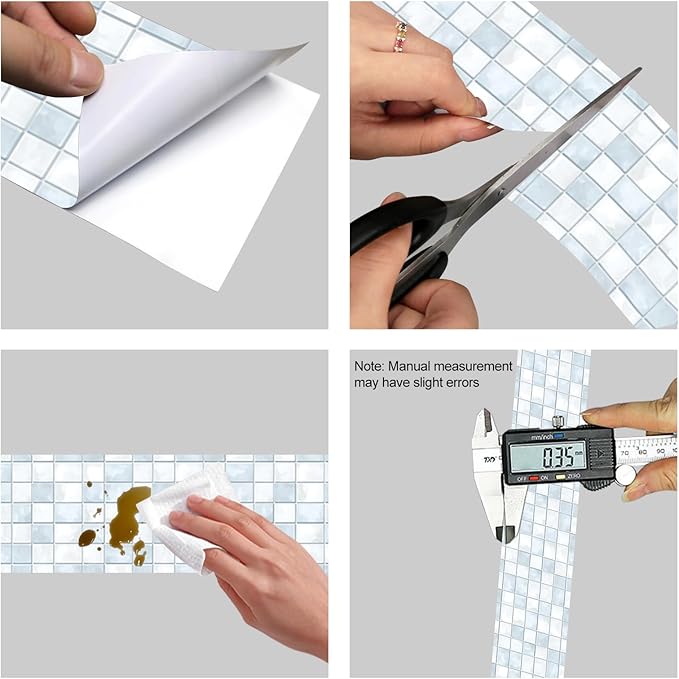 HOMETITUTE Wallpaper Border Peel and Stick Decorative Wall Trim Self Adhesive