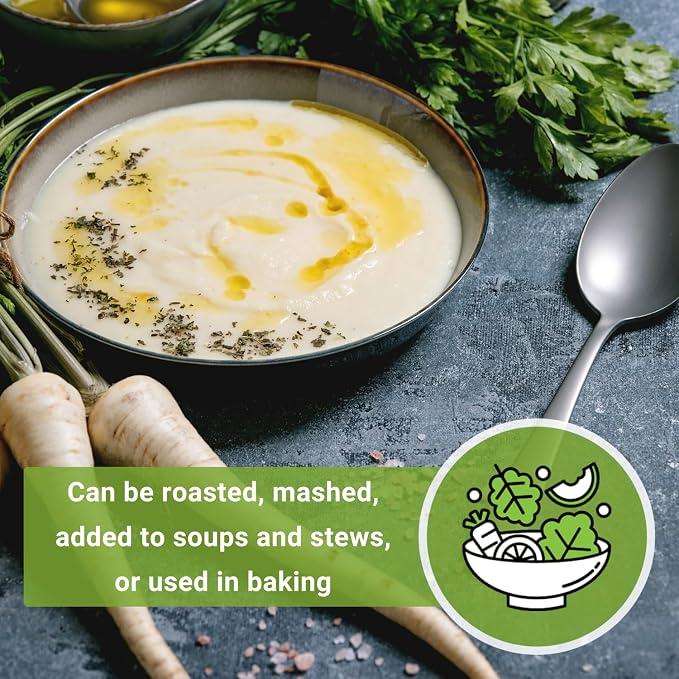 Sow Right Seeds - Half Long White Parsnip Seeds for Planting - Non-GMO Heirloom Packet with Instructions to Plant an Outdoor Home Vegetable Garden - White Flesh Root Parsnip - Spring and Fall (1)