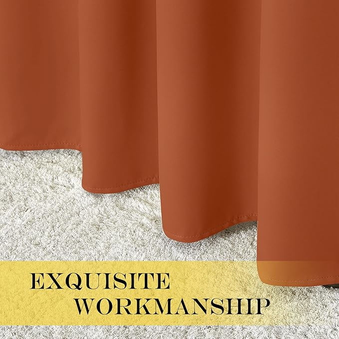 NICETOWN Blackout Curtains 54 Inches Long, Thermal Insulated Room Darkening