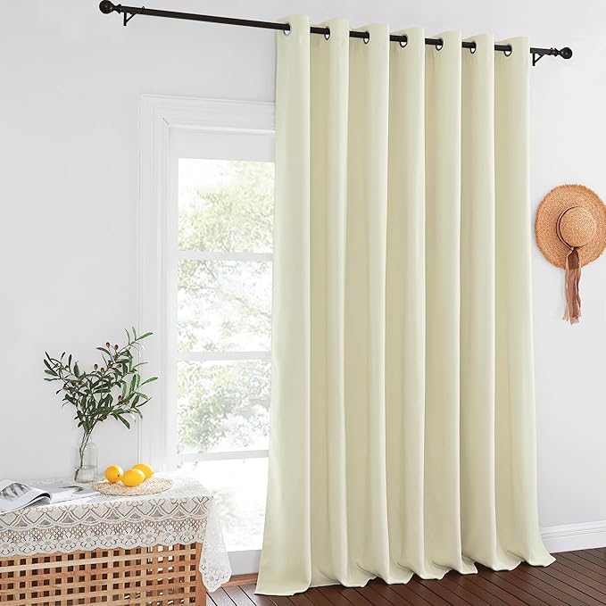 NICETOWN Blackout Curtains for Sliding Glass Door Room Divider Noise Reduce