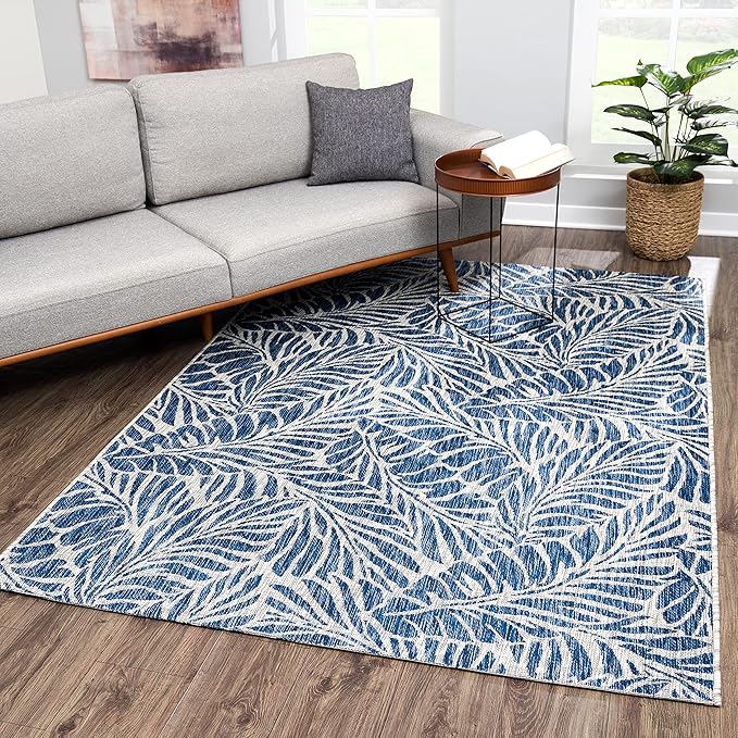 Keen Home Design Terrace Outdoor Area Rug - 6x9 Washable Indoor/Outdoor Rug for Patio, Kitchen, Balcony, Beach, Garden, Deck and Porch, Size: 6'x8'10"