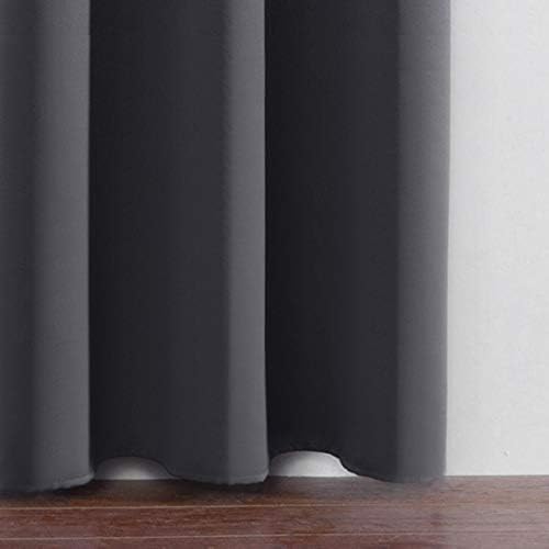 LEMOMO Grey Thermal Blackout Curtains/52 x 54 Inch/Set of 2 Panels Room