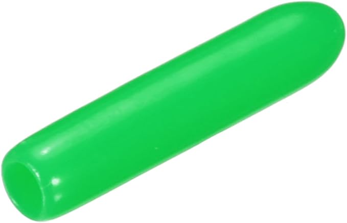 uxcell 20pcs Rubber End Caps 2mm ID Vinyl PVC Round Tube Bolt Cap Cover Screw Thread Protectors Green