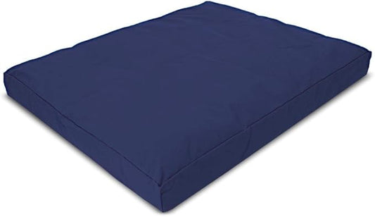 Bean Products Meditation Cushion - Zabuton Meditation Pillows for Sitting on Floor, Yoga Cushion, Cotton Yoga Pillow, Zen Kneeling Prayer Pad- Made in USA - Premium 32x26x3, Navy