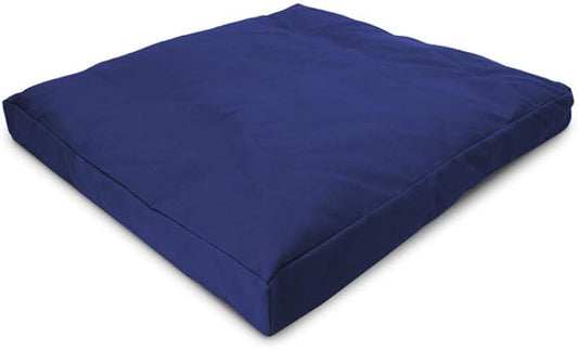 Bean Products Meditation Cushion - Zabuton Meditation Pillows for Sitting on Floor, Yoga Cushion, Cotton Yoga Pillow, Zen Kneeling Prayer Pad- Made in USA - Standard 24x24x2, Navy