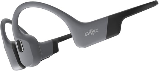 SHOKZ OpenSwim Pro - Open-Ear Bluetooth & MP3 Bone Conduction Sport Headphones, Swimming Headphones, IP68 Waterproof, Grey