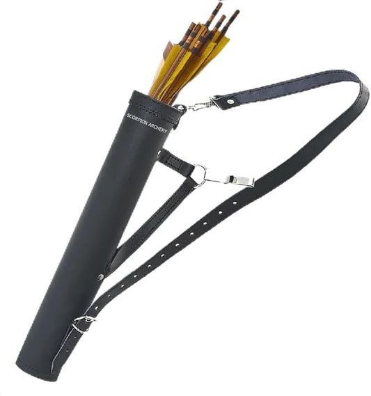 Traditional Back Quiver Bow Arrow Holder Handmade Leather Quiver Lightweight & Comfortable Gift for him Aniversary Gift