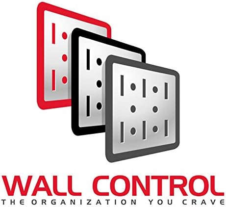 Wall Control Pegboard 32in x 16in Red Metal Pegboard Tool Board Panel