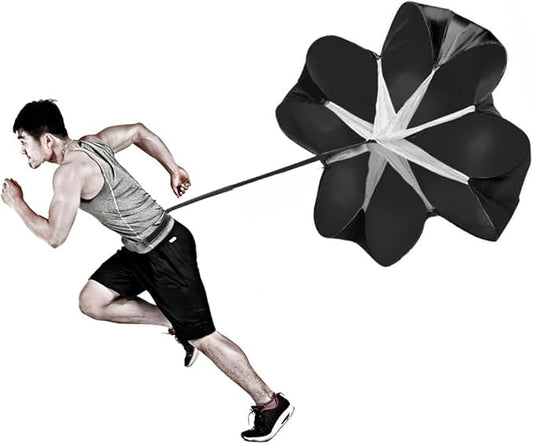 Rebuwo Running Speed Training Parachute 56 Inch, Adjustable Resistance Running Chute for Sprint, Acceleration, Agility, and Endurance Workouts, Portable Equipment for Runner, Football, Soccer Drilling