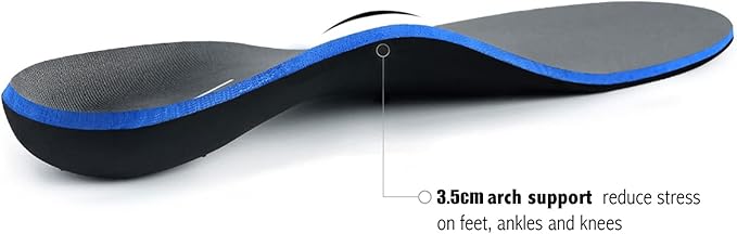 Plantar Fasciitis Feet Insoles Arch Supports Orthotics Inserts Relieve Flat Feet, High Arch (Mens 14-14 1/2)