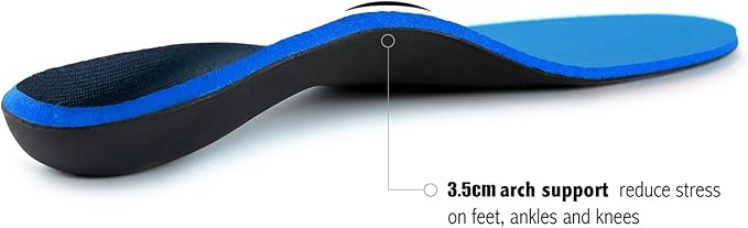 Plantar Fasciitis Insoles for Men Women - Orthotics Inserts, Shoe Insoles Arch Support Flat Feet Inserts Work Boot Insoles for Standing All Day (Mens 8-8 1/2 | Womens 10-10 1/2)