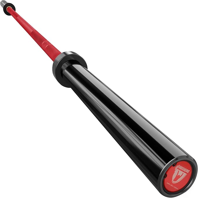 7ft Olympic Barbell for Strength Training and Olympic Weightlifting, 500 700 1000LBS Capacity Available, 2 Inch Bar for Squats, Home Gym Fitness Equipment, Bench Press, Deadlift,Powerlifting