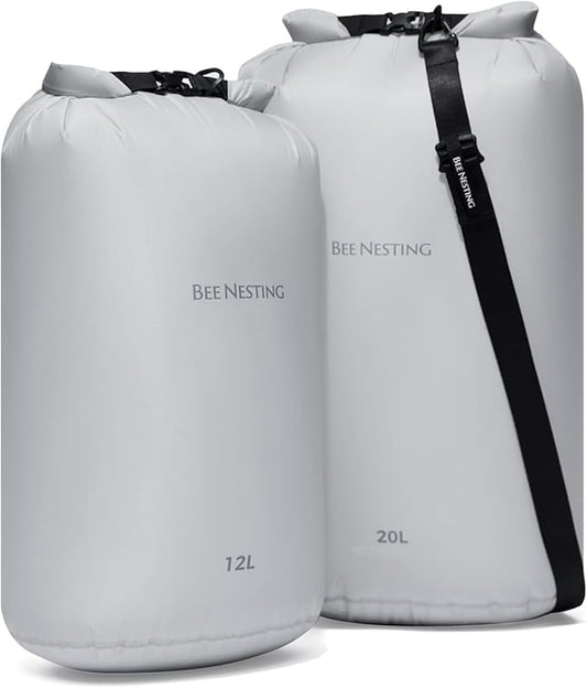 Ultralight Dry Bag Set for Backpacking, Waterproof Dry Sack for Camping, Hiking, Motorcycle, Lightweight Stuff Sack Set of 3 Pack