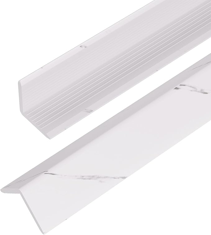 OUZUGIE 8-Pack 57 Inches, WPC Slat Wall Panel Trim, Corner Guard
