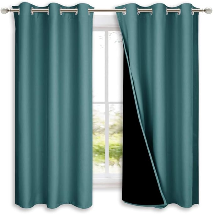 NICETOWN 100% Blackout Short Curtains