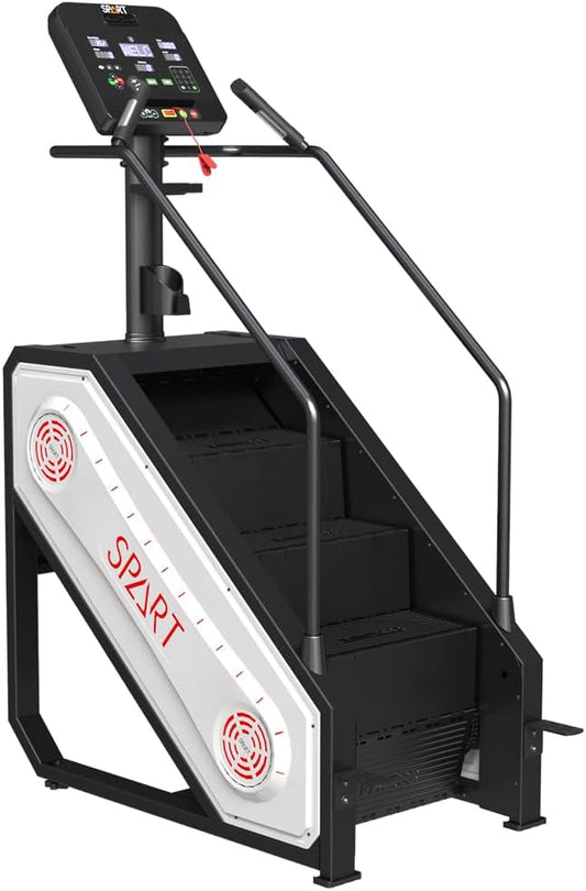 SPART Stair Stepper Machine, Commercial Stair Climber with LED Screen, Stair Exercise Machine with 15 Speed Levels, Speaker, Fan Cooling, Wireless Charge and Safety Key for More Fun in Home Gym
