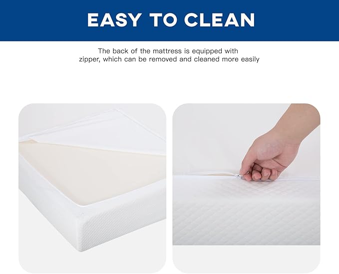 6/8/10/12 inch Gel Memory Foam Mattress for Cool Sleep & Pressure Relief, Medium Firm Mattresses CertiPUR-US Certified/Bed-in-a-Box/Pressure Relieving (10 in, Queen)