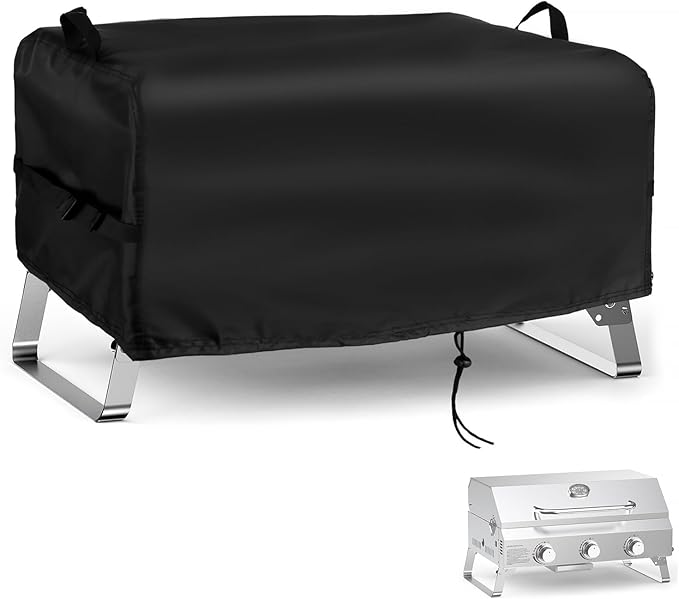Kingling Grill Cover Fits for NXR 3 Burner Portable Gas Grill, 25 inch Waterproof Outdoor Grill Cover Barbecue Cover (Cover Only) - 25" L x 18" W x 15" H