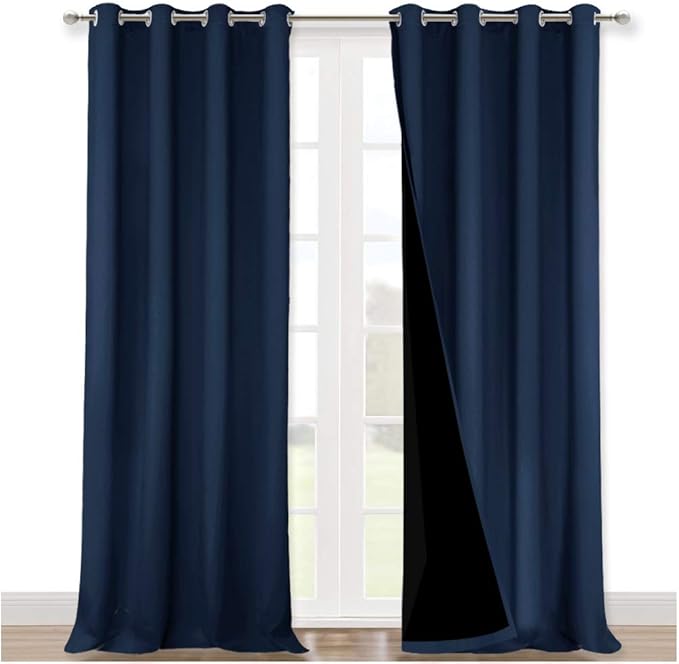 NICETOWN 100% Blackout Blinds, Laundry Room Decor Window Treatment Curtains