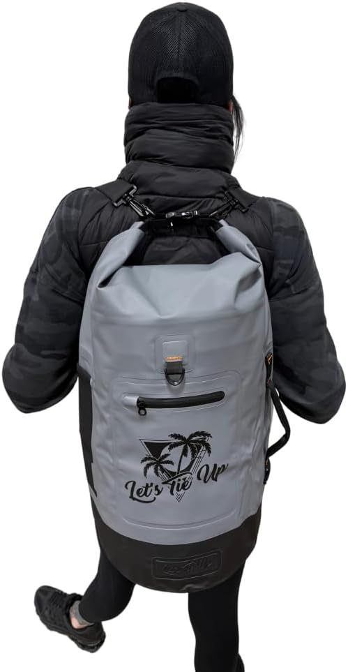 Let's Tie Up Waterproof Dry Bags for Boating and Outdoors | Ultimate Roll-Top Dry Bag: Style, Functionality, and 100% Waterproof Protection for All Your Boating and Outdoor Adventures | 20L