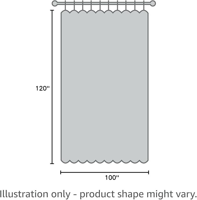 NICETOWN Sliding Glass Door Curtain 120 inch Length