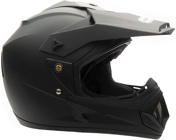 MMG Adult Motorcycle Off Road Helmet DOT - MX ATV Dirt Bike Motocross UTV - with Goggles