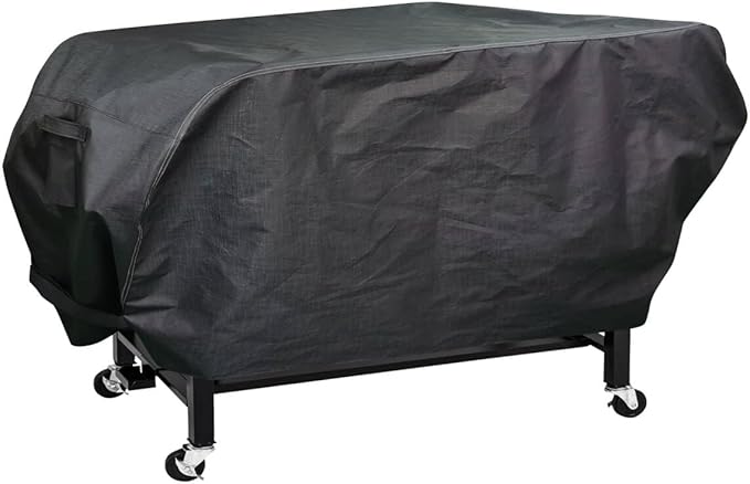 RPET Fabric Cover for Flat Griddle Cover, Black；Fit 36" griddles with Hood and Side Shelf foldeble
