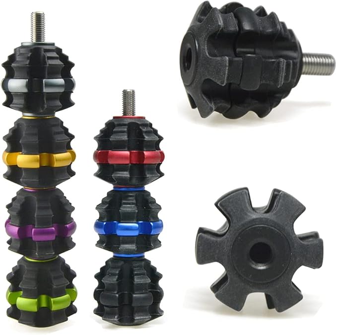 ZSHJGJR Archery Stackable Bow Stabilizer Ball Reduce Shock Absorber Balance Bar Vibration Damper Silencer for Recurve Compound Bow Hunting Shooting