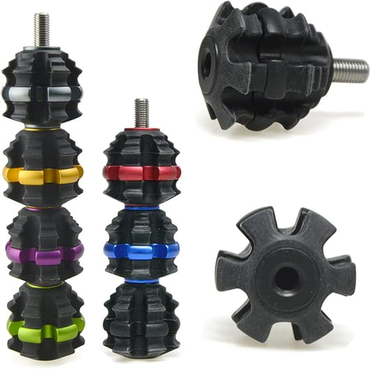 ZSHJGJR Archery Stackable Bow Stabilizer Ball Reduce Shock Absorber Balance Bar Vibration Damper Silencer for Recurve Compound Bow Hunting Shooting