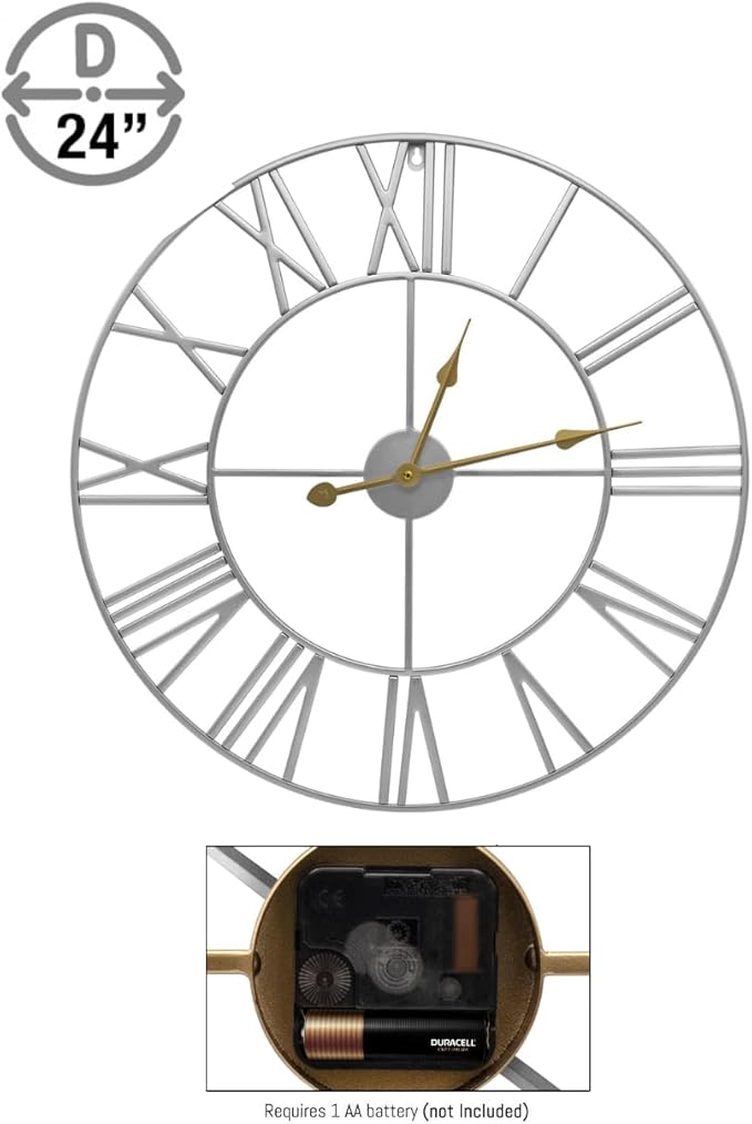 Sorbus Large Wall Clock for Living Room Decor