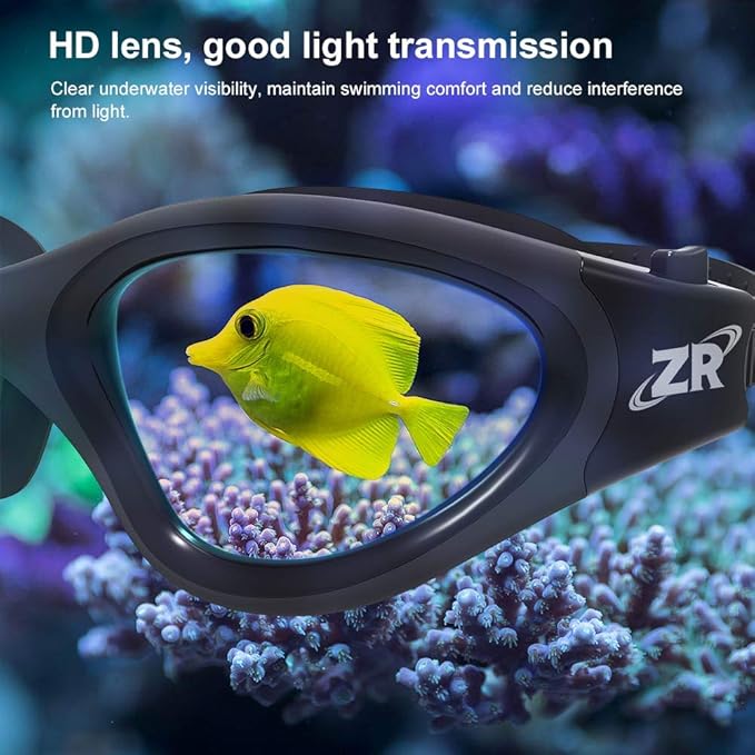 ZIONOR G1 Polarized Swimming Goggles for Unisex Adult Women Anti Fog 100% Anti UV Diving Goggles