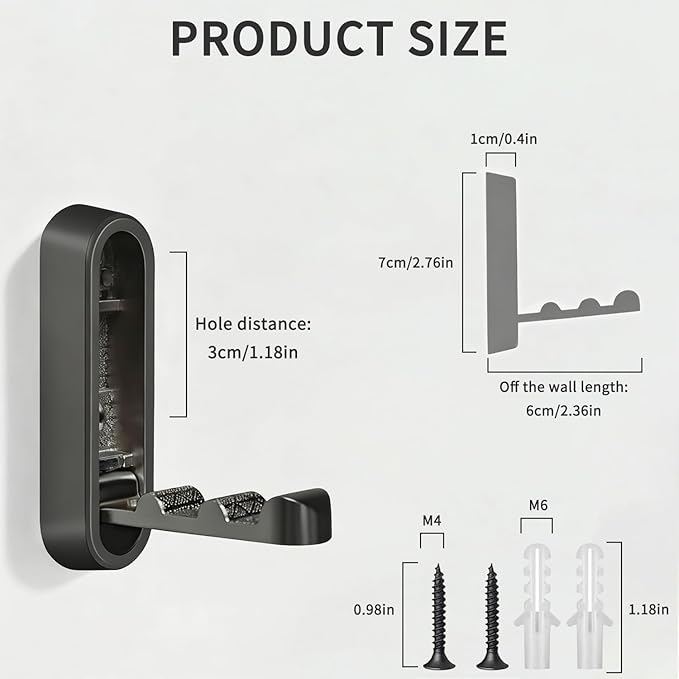 6PCS Foldable Wall Hooks, Zinc Alloy Flip Down Hooks, Retractable Wall Hooks