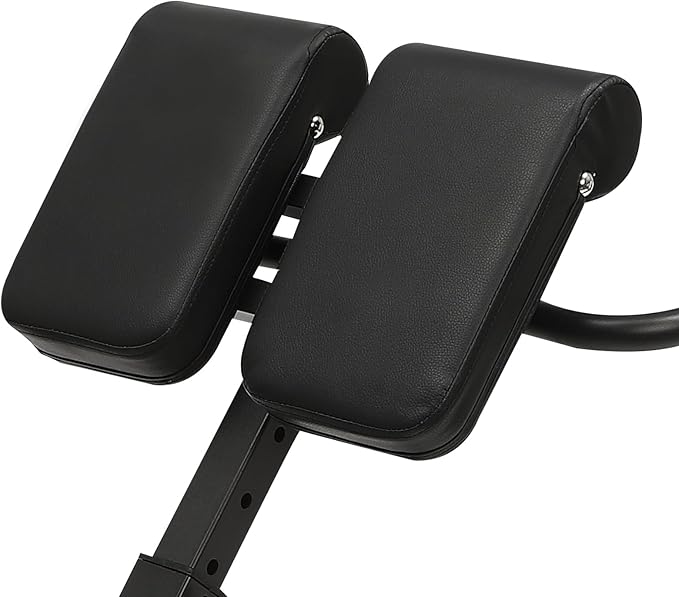 Roman Chair, Hyperextension Bench Roman Chair Adjustable Back Extension Machine Lower Back Exercise Equipment Multi-Functional Workout Bench for Home Gym Full Body Abs Glutes Core Muscles