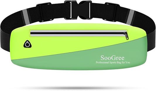Slim Fanny Packs for Women Men,Waterproof Waist Pack with Reflective Strip Adjustable Strap,Running Belt for Sports Workout Cycling Hiking, Casual Hands-Free Wallets Phone Bag (Style 10)