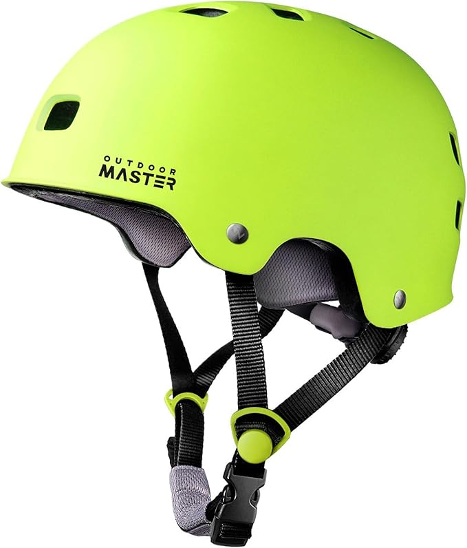 OutdoorMaster Skateboard Cycling Helmet - Two Removable Liners Ventilation Multi-Sport Scooter Roller Skate Inline Skating Rollerblading for Kids, Youth & Adults