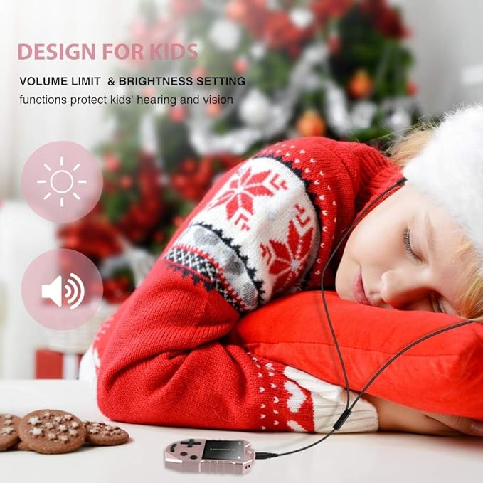 AGPTEK MP3 Player for Kids, Portable 8GB Music Player with Built-in Speaker, FM Radio, Voice Recorder, Expandable Up to 128GB, Rose Gold,K1